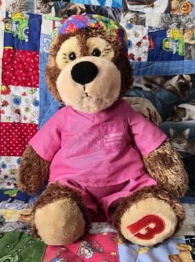Pink Scrubs Teddy Bear Plush Toy